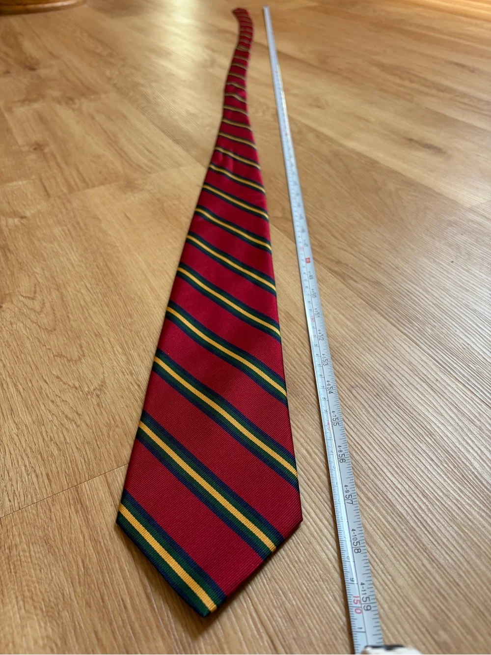 Brooks Brothers Silk Tie Classic Red Striped Blue Green Yellow Preppy
